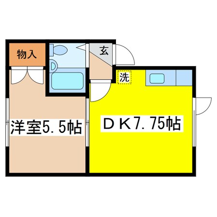 釧路駅 車移動19分  3.8km 1階の物件間取画像